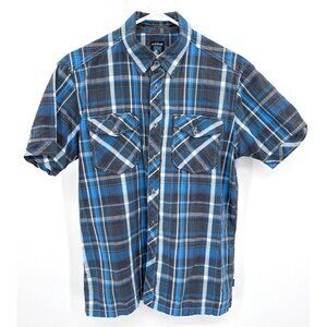 Kühl Men's Plaid Short Sleeve Button Up Shirt Suncel Casual Wear Sz S‎